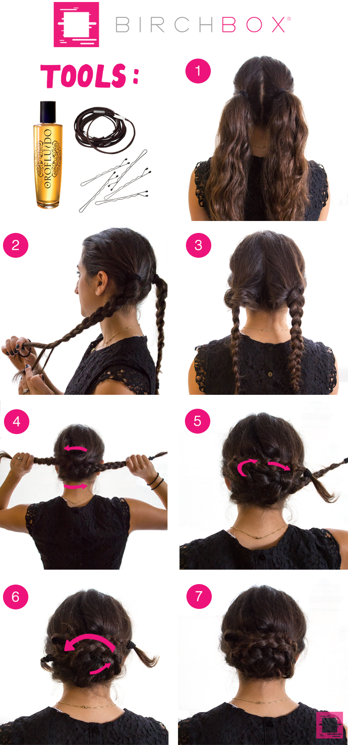 Image of Pigtails updo