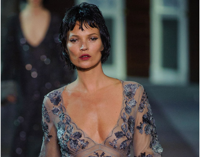 Kate Moss walks the runway during the Louis Vuitton Ready to Wear