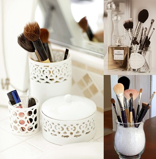 DIY Makeup brush drying rack hack. Dry your brushes upside down