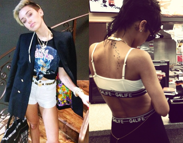 Rihanna and Miley Cyrus Rattails