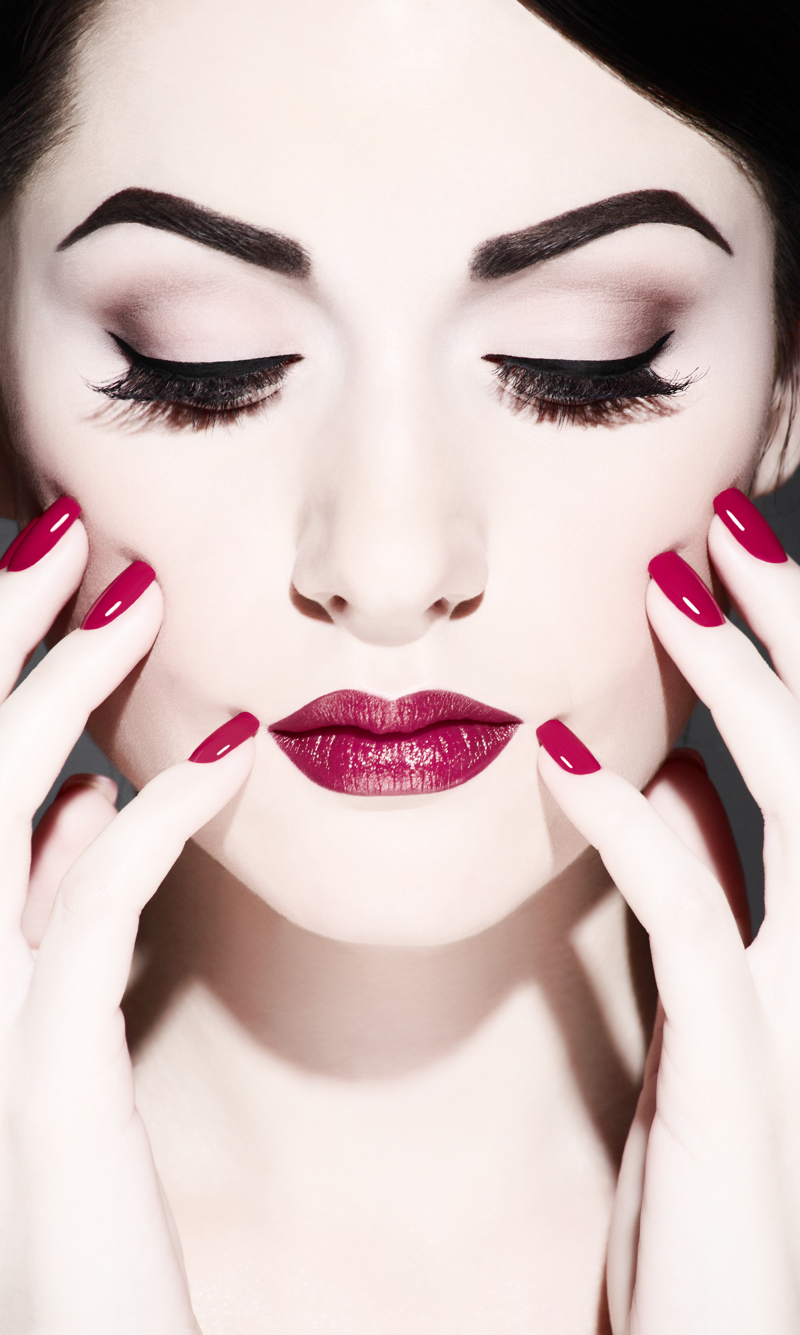 lipstick and nail polish