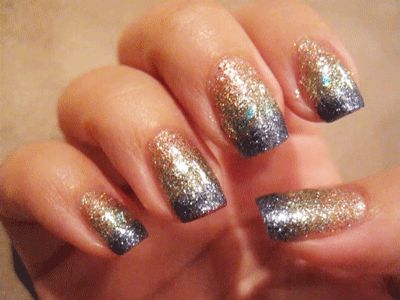 glitter nails 