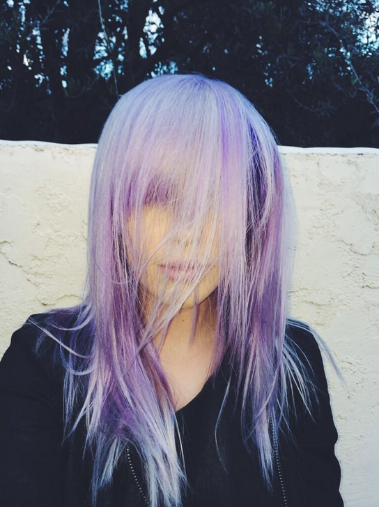 ireland baldwin purple hair