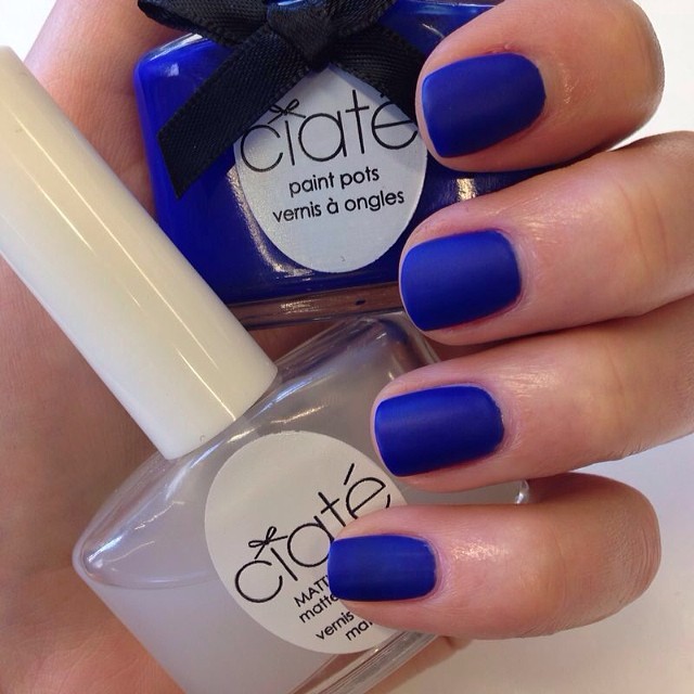 Blue deals nails color