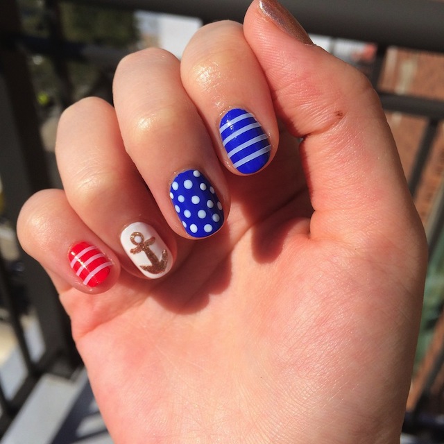 Nautical Nail Art