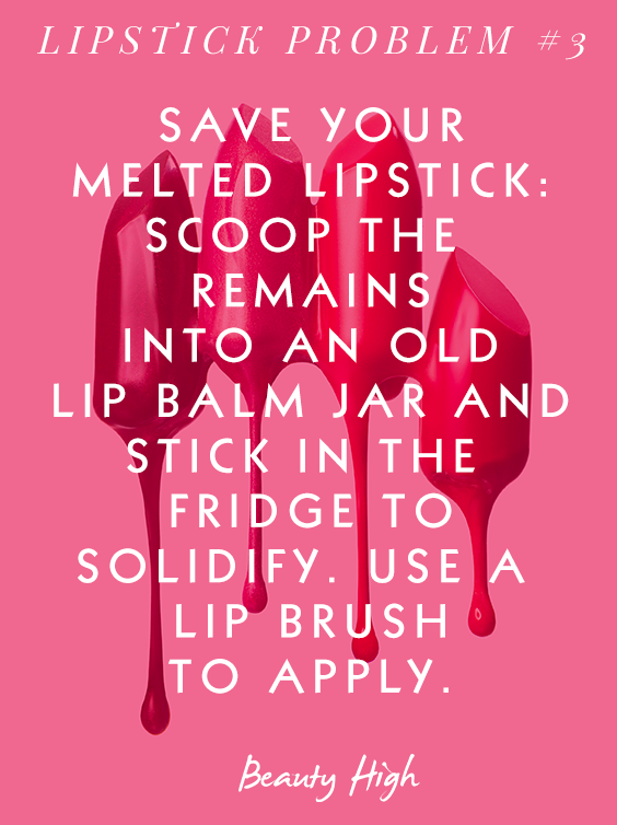 how to fix melted lipstick