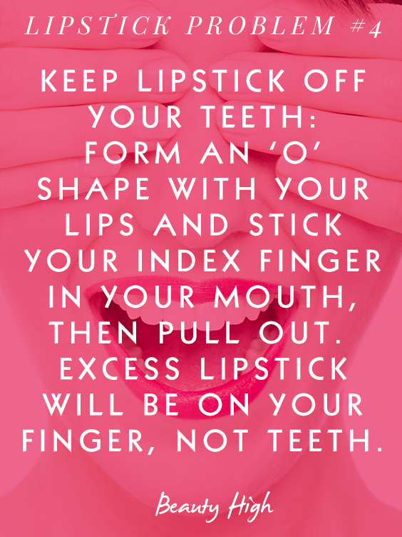 how to keep lipstick off teeth