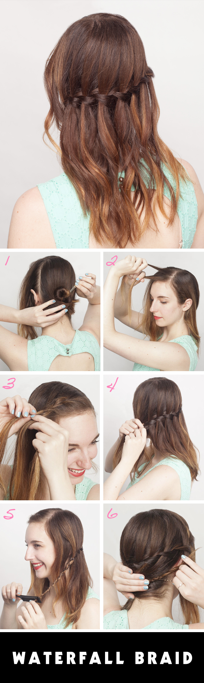How to Do a Waterfall Braid On Yourself | StyleCaster