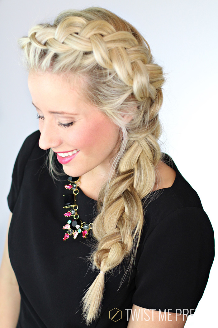 Romantic Side Swept French Braid  Holiday Hair Inspirations  Hairstyles  Weekly