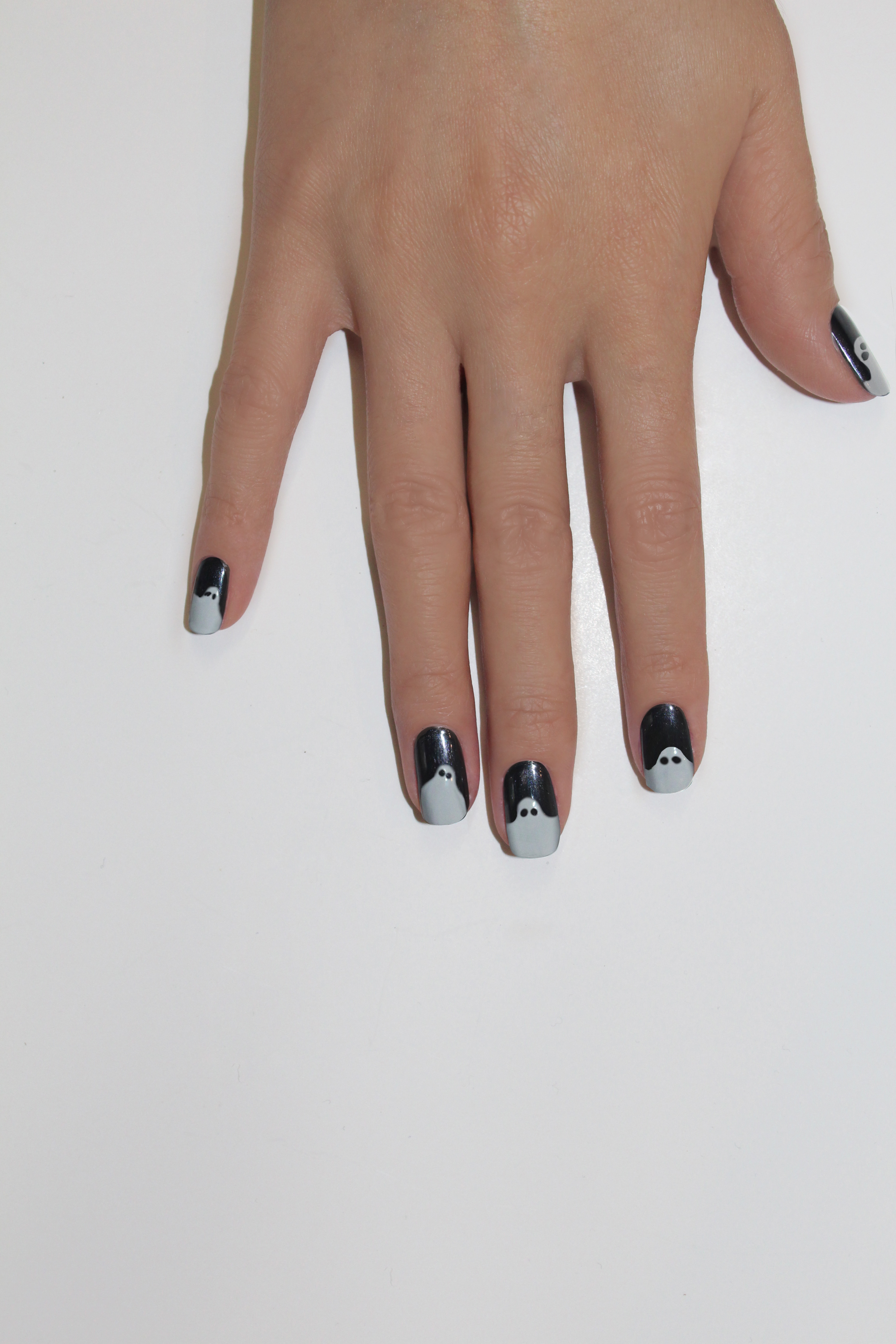 halloween nail art ghosts halloween nail art ghosts