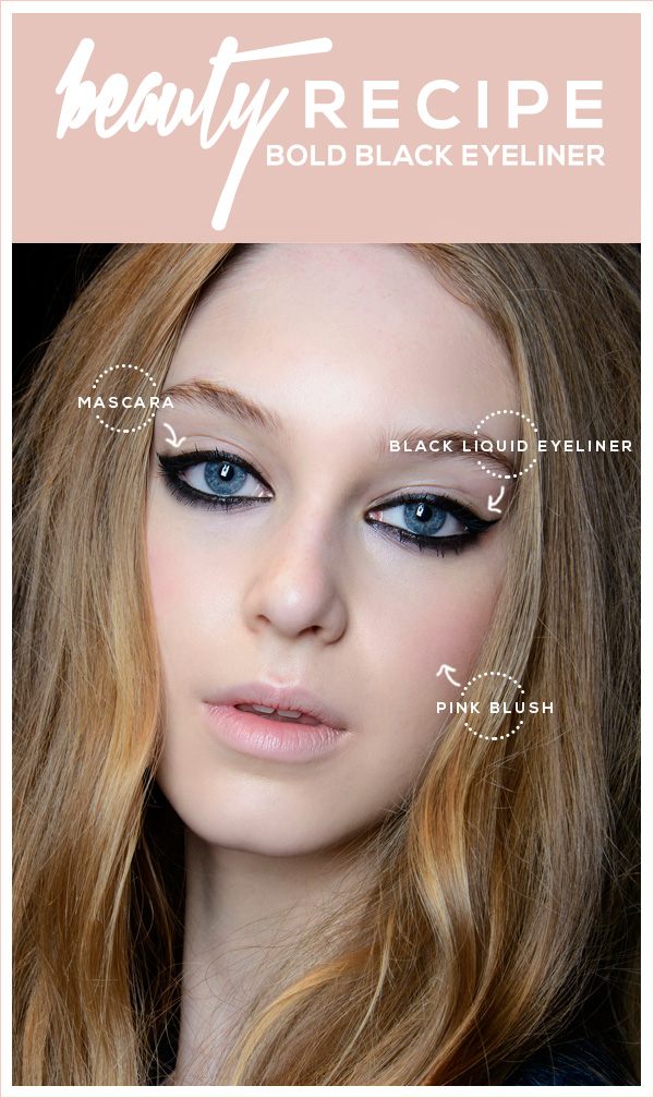 Beauty Recipe A Bold Black Eyeliner Look StyleCaster